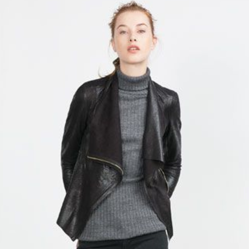 NWT - Zara Faux Suede Jacket/Overshirt - Medium